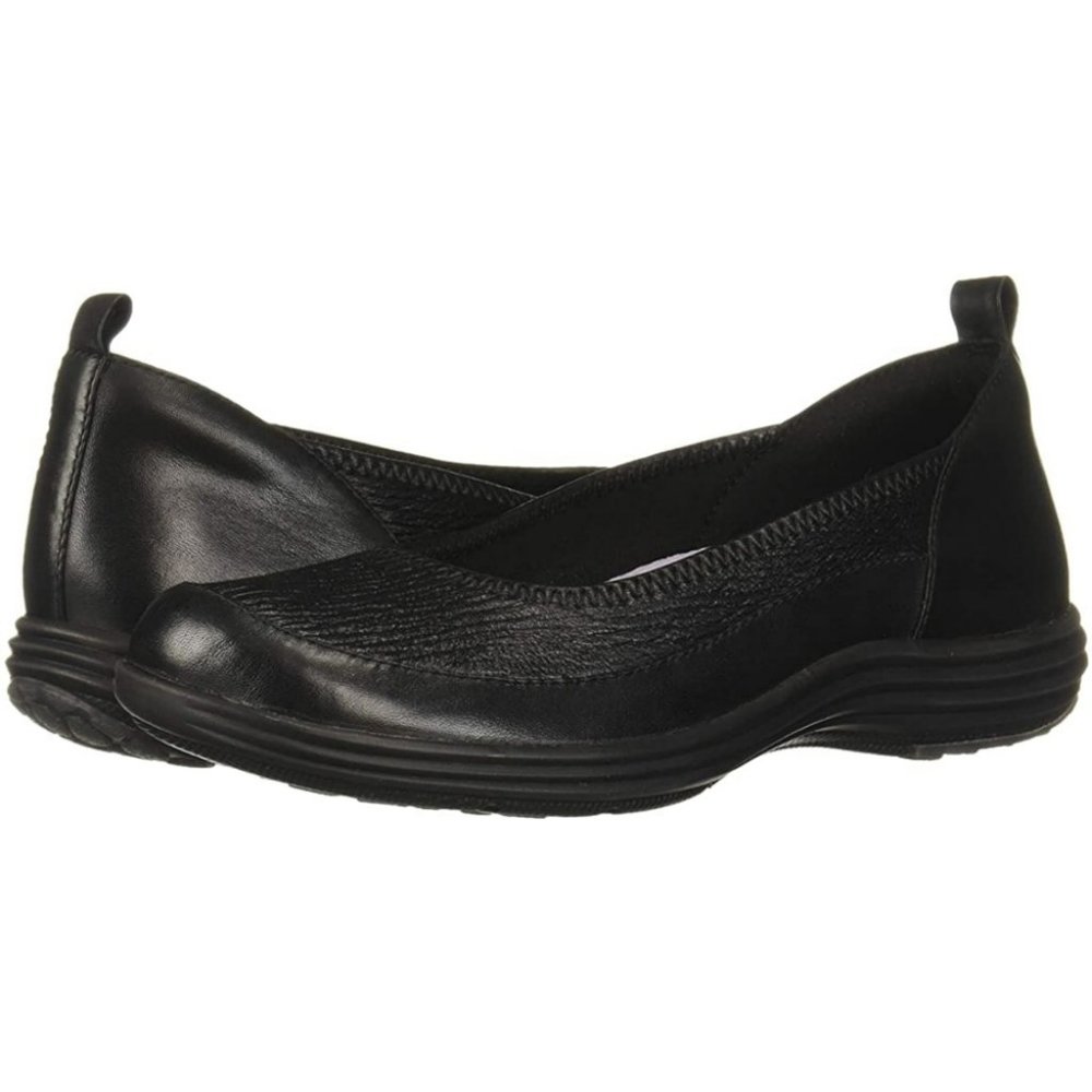 Aravon Women's Quinn Flats, Black, 8.5
